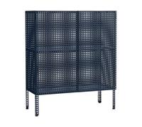 HAY Armoire Perforated Cabinet medium Steel blue