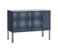 HAY Armoire Perforated Cabinet small Steel blue
