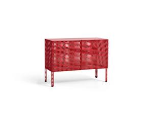 HAY Armoire Perforated Cabinet small Wine red