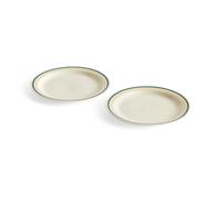 HAY Assiette Sobremesa Ø24.5 cm Lot de 2 Green-sand