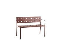 HAY Banc de Repas de Balcon avec Accoudoirs Fer Rouge