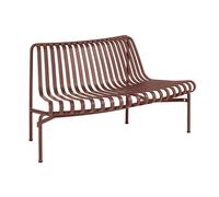 HAY Banc Palissade Dining Park avec dossier courbé Iron red