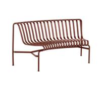 HAY Banc Palissade Dining Park avec dossier incurvé Iron red