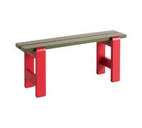 HAY Banc Weekday Duo 111x23 cm pin laqué Olive-wine red