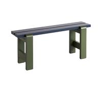 HAY Banc Weekday Duo 111x23 cm pin laqué Steel blue-olive