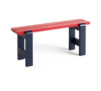 HAY Banc Weekday Duo 111x23 cm pin laqué Wine red-steel blue