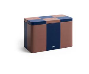 HAY Bocal Tin Container medium Brown-midnight blue
