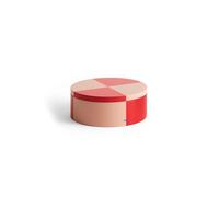 HAY Bocal Tin Container Round red-soft pink