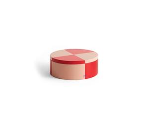 HAY Bocal Tin Container Round red-soft pink