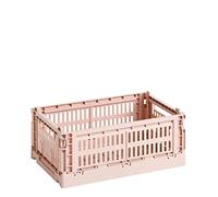 HAY Boîte de transport Colour Crate S en polypropylène recy e couleur blush