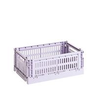 HAY Boîte de transport Colour Crate S en polypropylène recy e couleur lavande