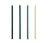 HAY Bougies Slim lot de 4 Green-dark green