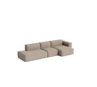 HAY Canapé Mags Soft Low Armrest 2.5 places combinaison 3 Linara beige. orienté à droite. housse amovible