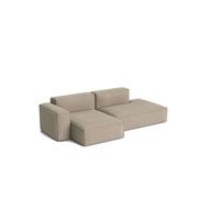 HAY Canapé Mags Soft Low Armrest 2.5 places combinaison 3 Linara beige. orienté à gauche. housse amovible