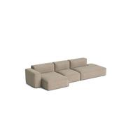 HAY Canapé Mags Soft Low Armrest 2.5 places combinaison 3 Linara beige. orienté à gauche. housse amovible