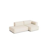 HAY Canapé Mags Soft Low Armrest 2.5 places combinaison 3 Turf cream. orienté à droite. housse amovible