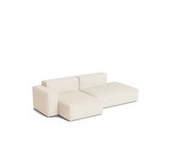 HAY Canapé Mags Soft Low Armrest 2.5 places combinaison 3 Turf cream. orienté à gauche. housse amovible