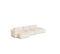 HAY Canapé Mags Soft Low Armrest 2.5 places combinaison 3 Turf cream. orienté à gauche. housse amovible