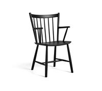 HAY Chaise à accoudoirs J42 Hêtre laqué noir