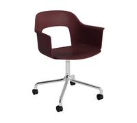 HAY Chaise Layout Armchair 261 Bordeaux-aluminium poli