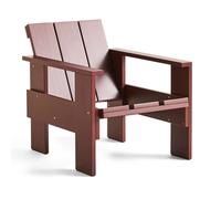 HAY Chaise lounge Crate en pin laqué Iron red