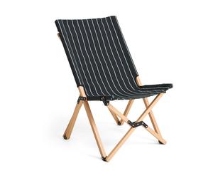 HAY Chaise pliable Outdoor Market Black-beige