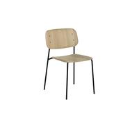 HAY Chaise Soft Edge Steel Frame - mat verni - noir