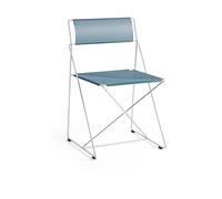 HAY Chaise X-Line Indoor Outdoor Powder blue-hot galvanised