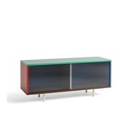 HAY Color Caisson Commode avec Portes Vitrées Medium Multicolore