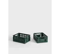 HAY Colour Crate Mini Set of 2 men Home deco green taille: ONE SIZE