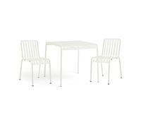 HAY Ensemble de salle à manger Palissade 2 chaises 82.5x90 cm cream white