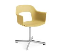 HAY Fauteuil de bureau Layout Armchair 231 Biscotti aluminium poli base pivotante 4 étoiles
