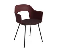 HAY Fauteuil Layout Armchair 213 Remix 373 Bordeaux acier noirci