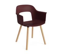 HAY Fauteuil Layout Armchair 221 Bordeaux chêne laqué