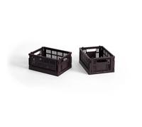 HAY HAY Colour Crate Mini 13x17 cm. lot de 2 Bordeaux