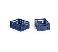 HAY HAY Colour Crate Mini 13x17 cm. lot de 2 Dark blue