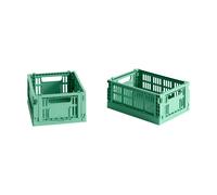 HAY HAY Colour Crate Mini 13x17 cm. lot de 2 Dark mint