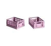 HAY HAY Colour Crate Mini 13x17 cm. lot de 2 Dusty rose