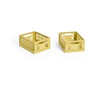 HAY HAY Colour Crate Mini 13x17 cm. lot de 2 Dusty yellow