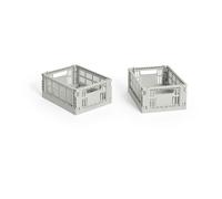 HAY HAY Colour Crate Mini 13x17 cm. lot de 2 Grey