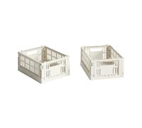 HAY HAY Colour Crate Mini 13x17 cm. lot de 2 Off white