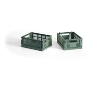 HAY HAY Colour Crate Mini 13x17 cm. lot de 2 Sage green