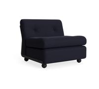 HAY Module de canapé Amanta Anthracite-turf blue red mélange. 1-place/fauteuil