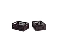 Set de 2 paniers Colour Crate recyclé mini LxWxH 17x13x8cm