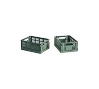 HAY HAY Colour Crate Mini 13x17 cm. lot de 2 Sage green