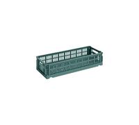 HAY Colour Crate Mini Oblong 13x34.5 cm Dark green
