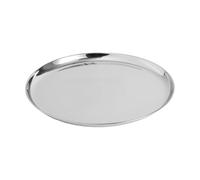HAY Plat de service Essential Steel Acier inoxydable. rond. moyen