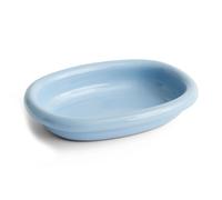 HAY Plat de service ovale Barro Light blue. small 20x27.5 cm