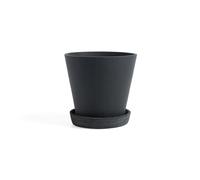 HAY Pot HAY Flowerpot with saucer L Ø17.5 cm Noir