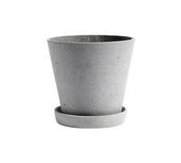 HAY Pot HAY Flowerpot with saucer XXL Ø26 cm Gris